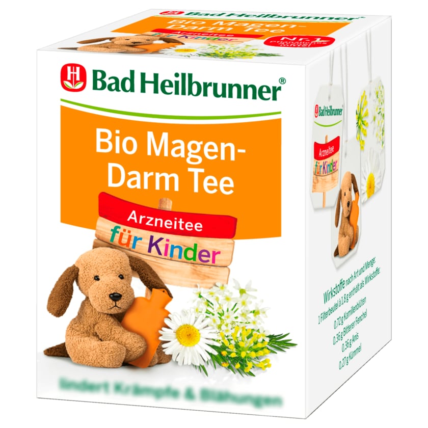 Bad Heilbrunner Bio Magen-Darm Tee für Kinder 14,4g